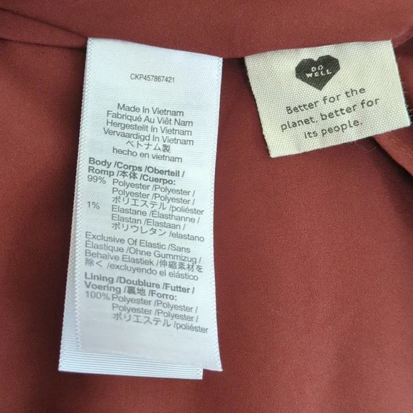 NWOT LucieV-Neck smocked Midi Dress,‎ Small Size - Picture 9 of 12